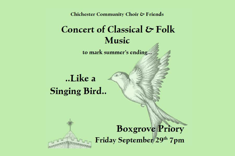 chichester community choir - concert of classical and folk music