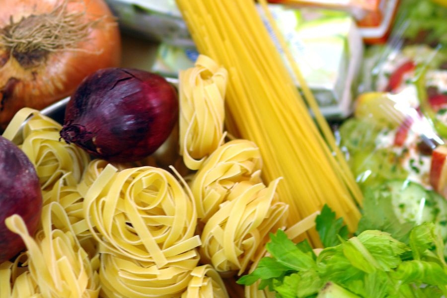 A close up of a range of food