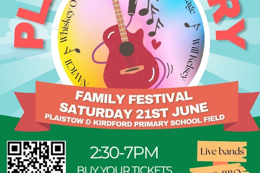 Plaistonbury - Plaistow and Kirdford Primary School association poster